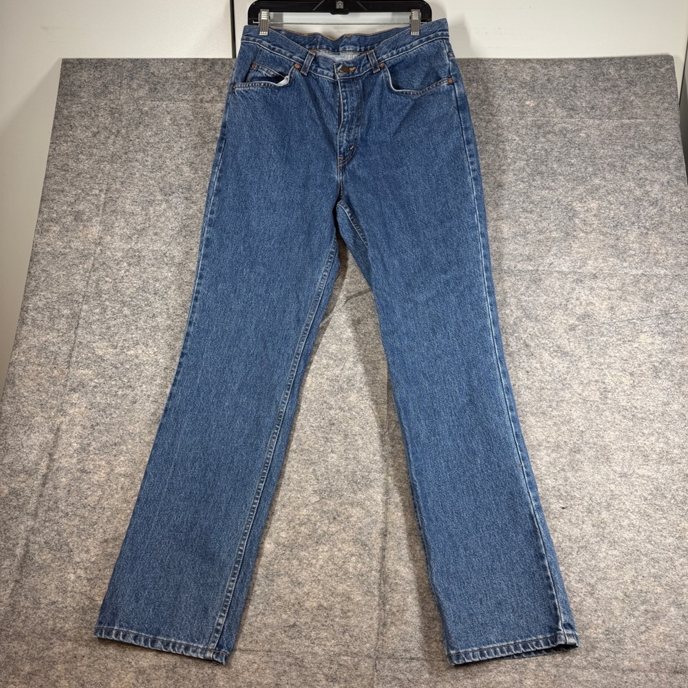 Vintage Levi's 90s Orange Tab Classic Blue Denim Jeans Straight Leg Size 34x32 - Picture 2 of 15
